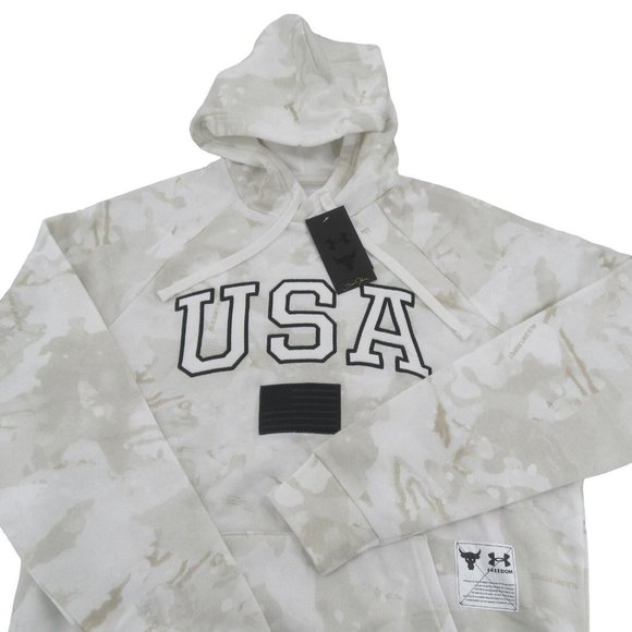 Under Armour Project Rock Veterans USA Camo Hoodie Mens Size XXL NEW - Picture 1 of 14